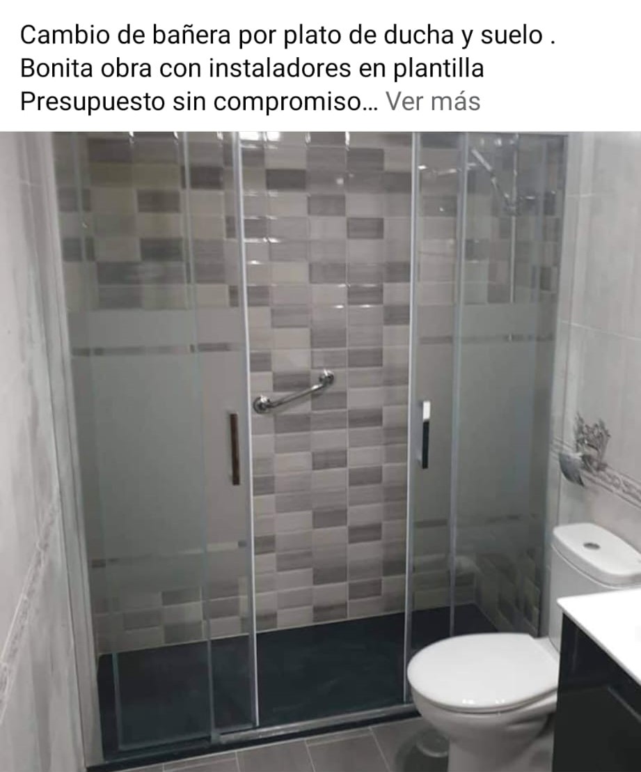 Cambio de bañera por plato de ducha en Madrid